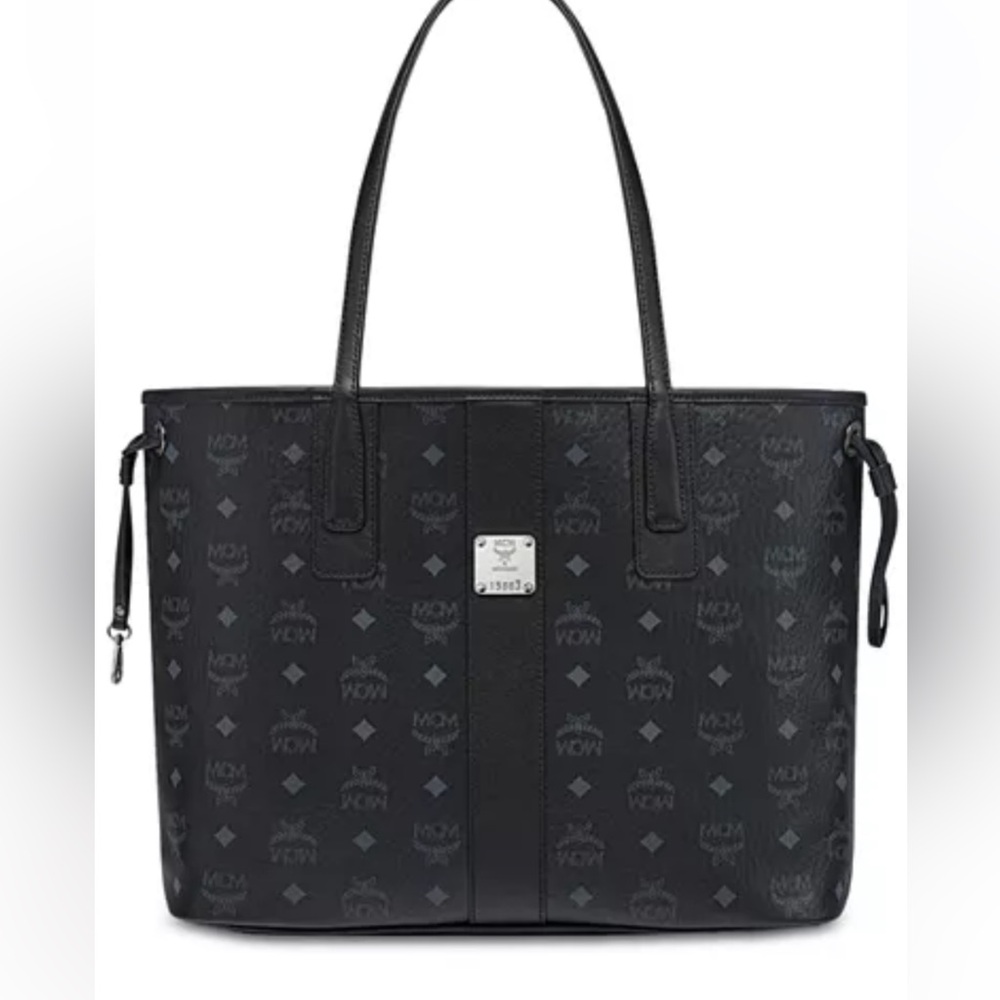 MCM Black Shoppers Tote